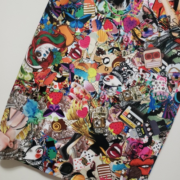 FIGA popart Collection multicolor bodycon dress 10 - Picture 4 of 8